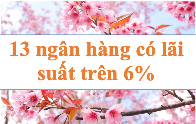 Lãi suất ngân hàng hôm nay 31.7: Liên tục tăng, 13 ngân hàng trên mốc 6%