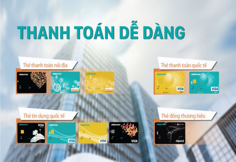 Các loại thẻ tín dụng của ABBank